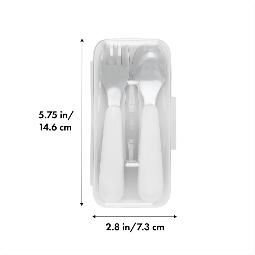 Oxo Tot Fork & Spoon Travel Set | Dusk