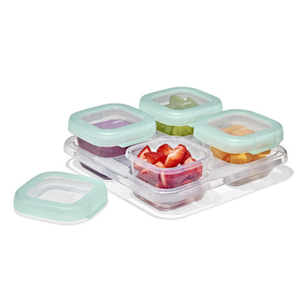 OXO Tot Four Piece Set Freezer Containers Plastic 4x120ml | Opal