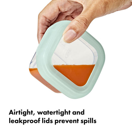 OXO Tot Four Piece Set Freezer Containers Plastic 4x120ml | Opal