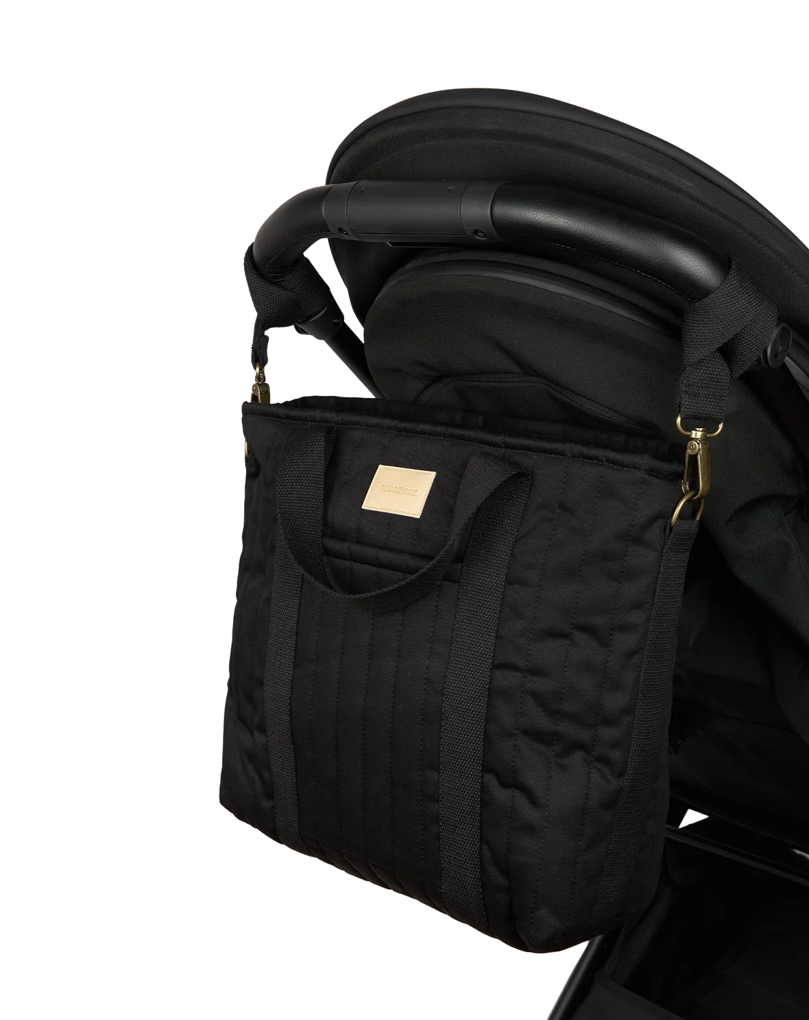 Nobodinoz Hyde Park Waterproof Stroller Backpack 32x32x14cm | Black