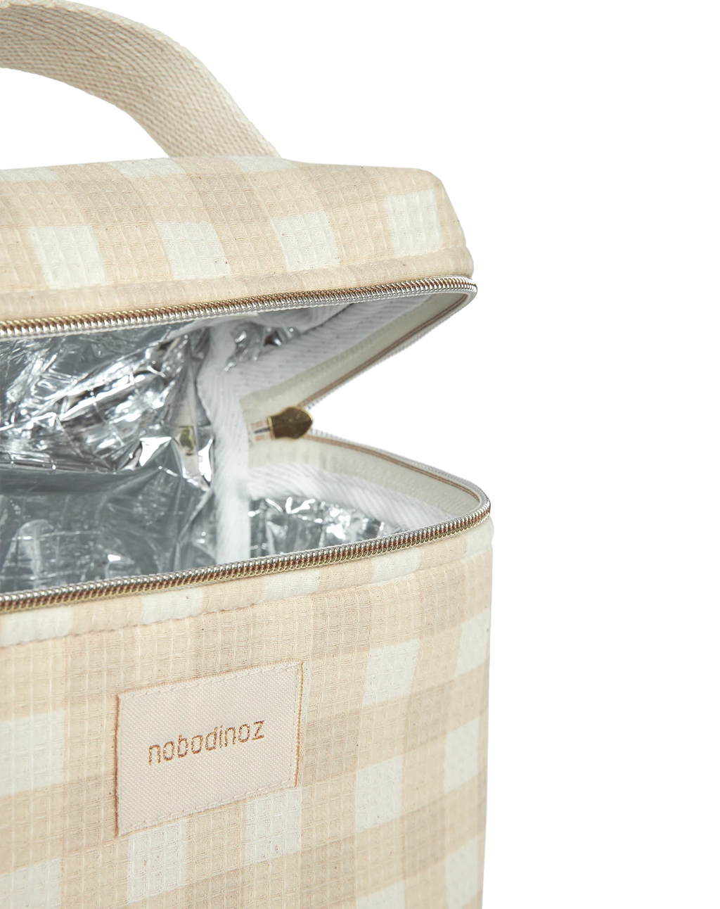 Nobodinoz Concerto Thermal lunch bag | Ivory Checks