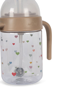 Konges Sløjd Drinking Bottle With Handle | Multi Hearts