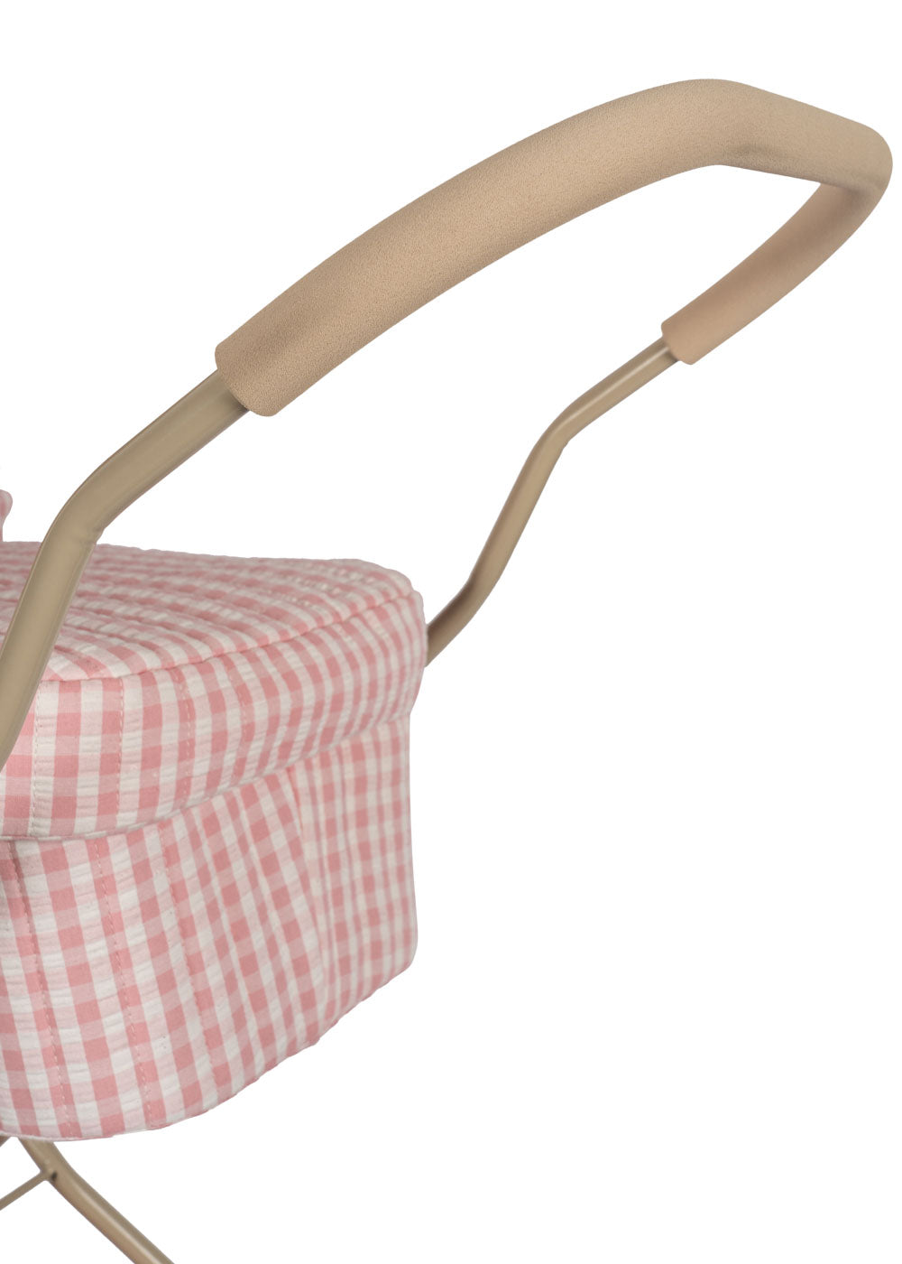 Konges Sløjd Doll Carriage | Powder Pink Check