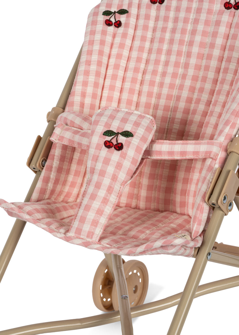 Konges Sløjd Dolls Buggy | Powder Pink Check