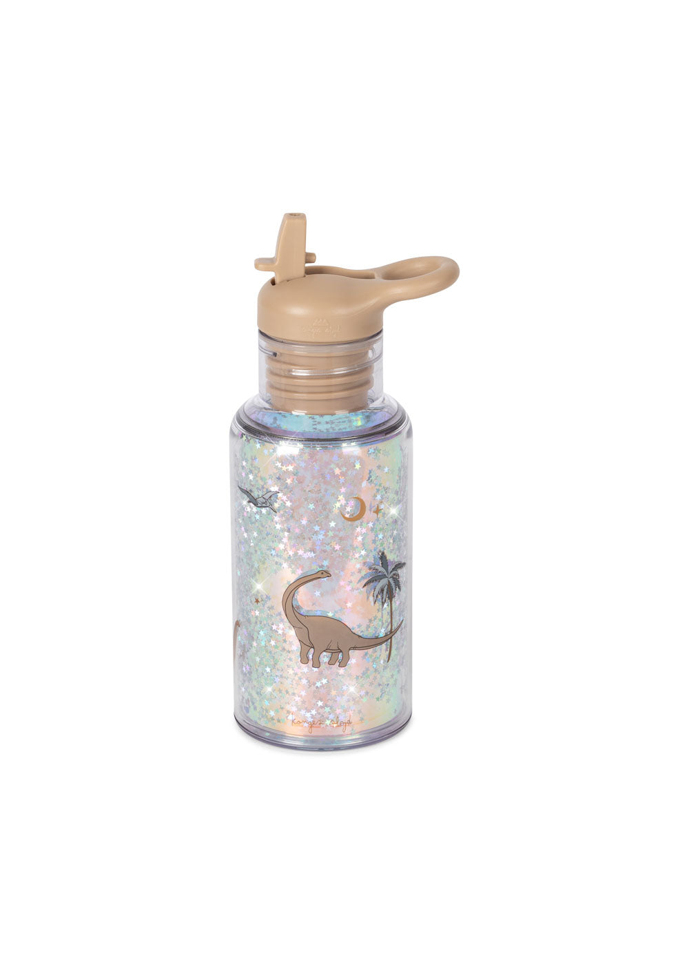 Konges Sløjd Glitter Drinking Bottle | Dino