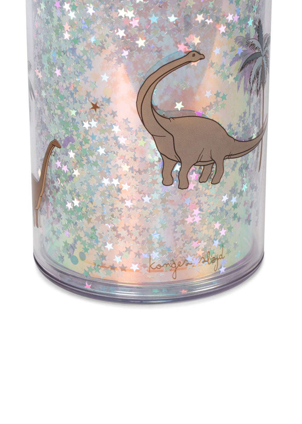 Konges Sløjd Glitter Drinking Bottle | Dino