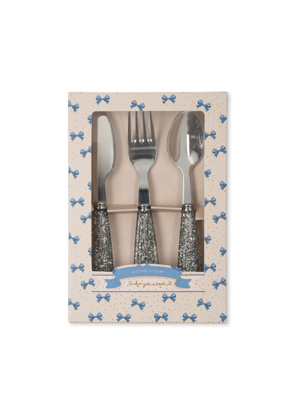 Konges Sløjd Glitter Cutlery Set | Sparkling Blue