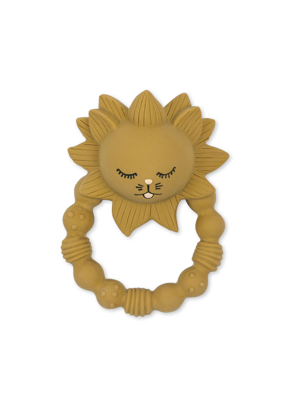 Konges Sløjd Teething Ring Lion | Mustard