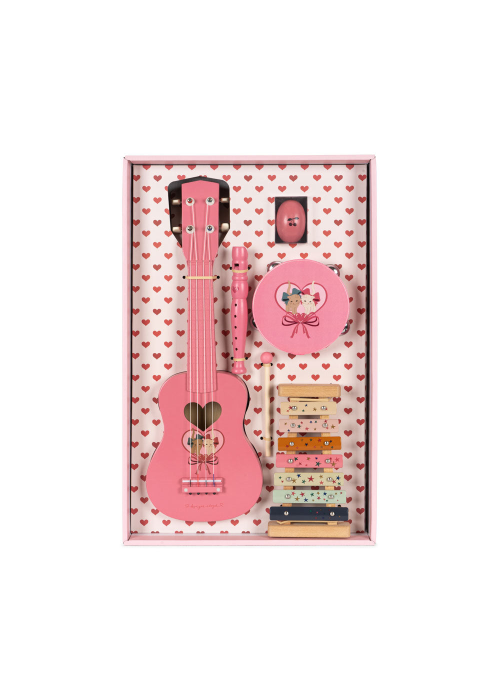 Konges Sløjd All I Wish For - Music Set | Bow Kitty Pink