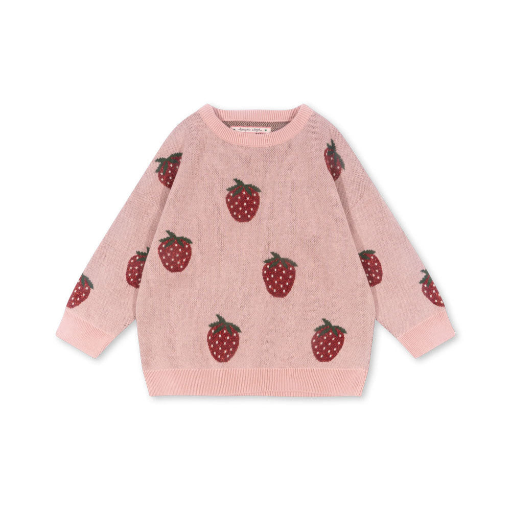 * Konges Sløjd Lapis Lurex Knit Blouse | Strawberry