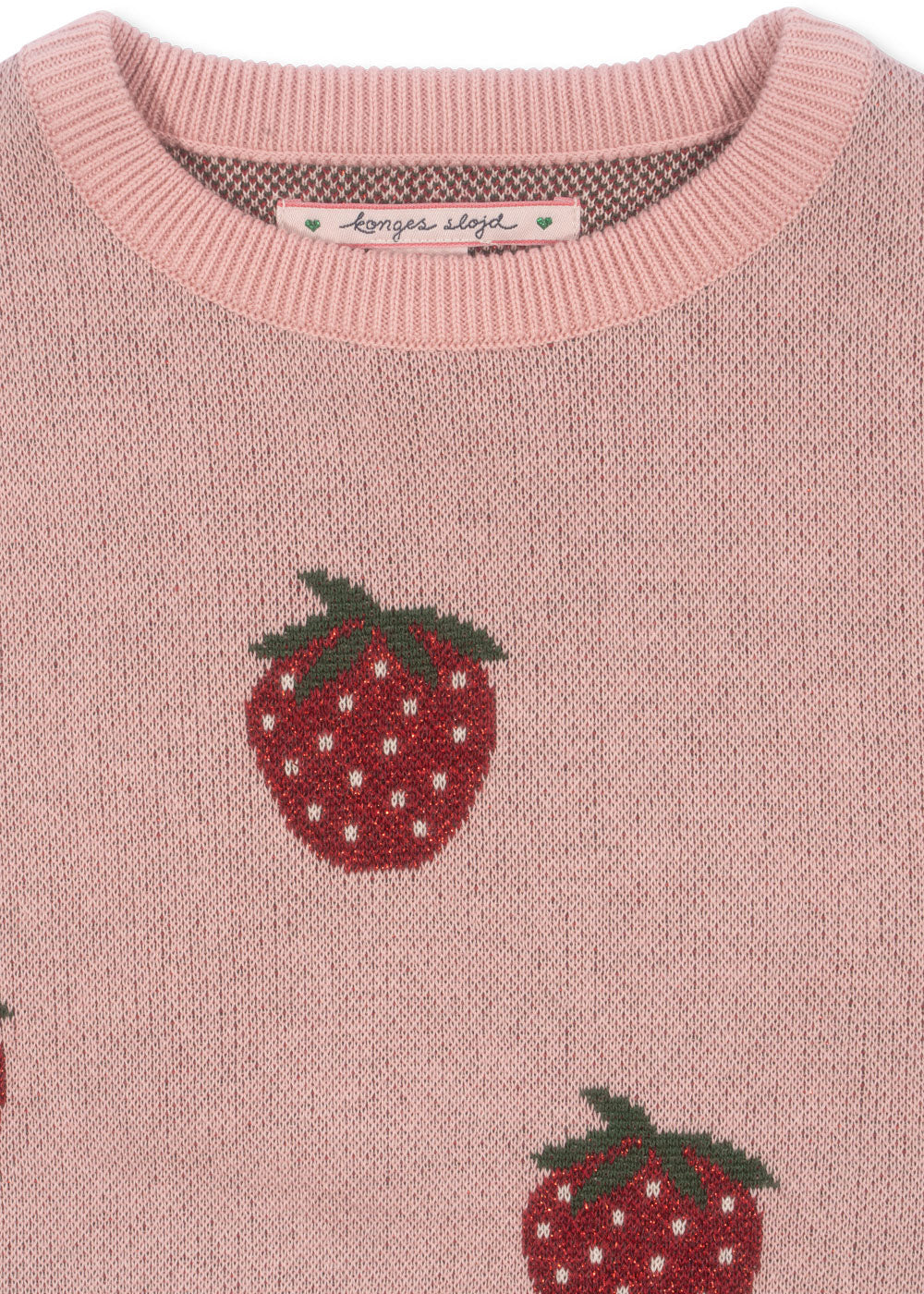 * Konges Sløjd Lapis Lurex Knit Blouse | Strawberry