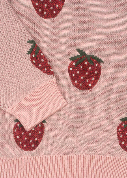 * Konges Sløjd Lapis Lurex Knit Blouse | Strawberry