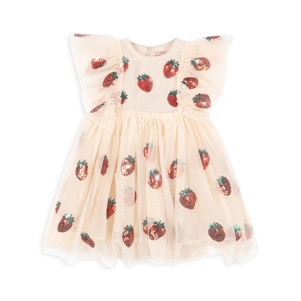 Konges Sløjd Yvonne Frill Dress | Strawberry