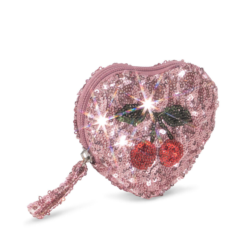 Konges Sløjd Sequin Heart Wallet | Mellow Rose