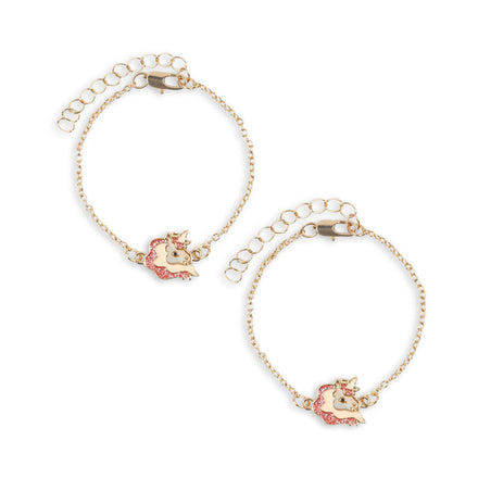 Konges Sløjd 2 Pack Unicorn Bestie Bracelets | Gold
