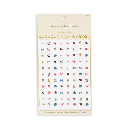 Konges Sløjd Nail Stickers | Red /Glitter