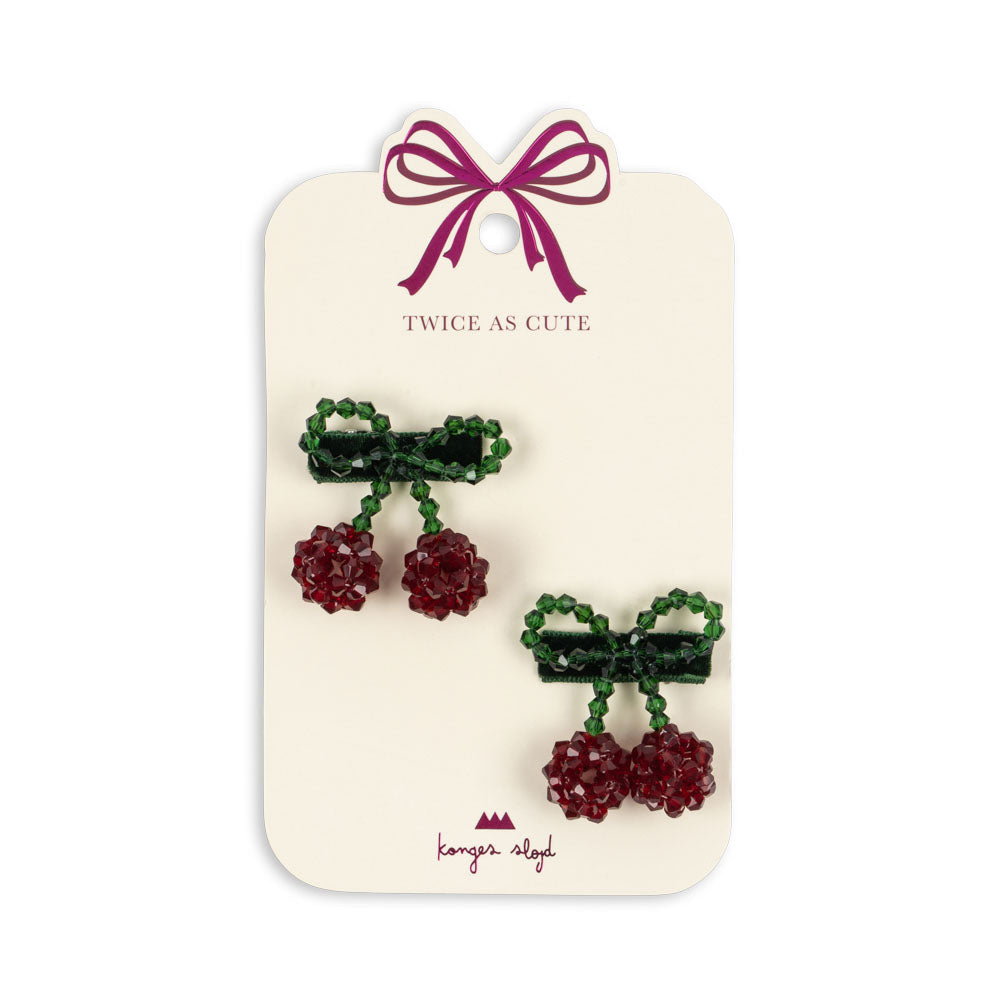 * Konges Sløjd 2-Pack Hair Clips | Cherry