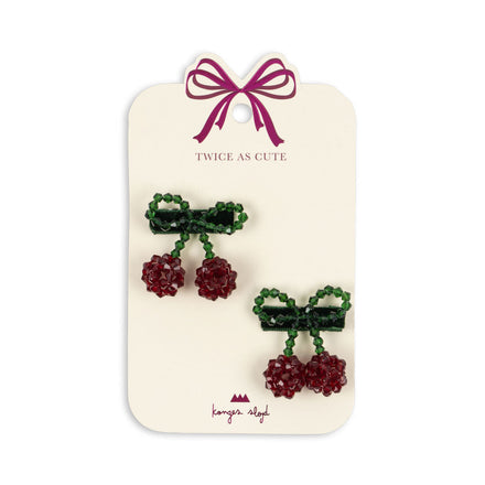 * Konges Sløjd 2-Pack Hair Clips | Cherry