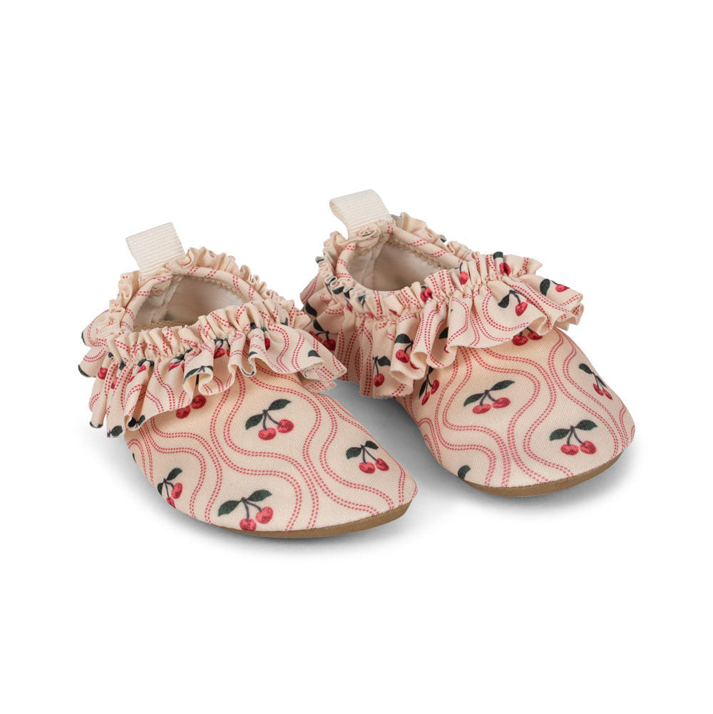 Konges Sløjd Merle Frill Swimming Shoes | Cherry Pink Motif