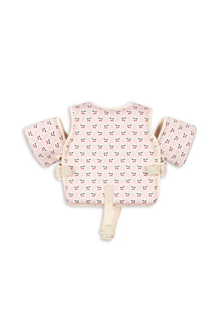 Konges Sløjd Hollis Puddle Jumper Swim Vest With Armbands | Cherry Pink Motif