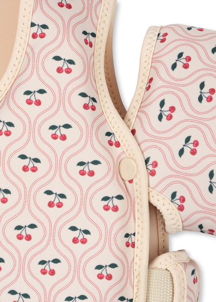 Konges Sløjd Hollis Puddle Jumper Swim Vest With Armbands | Cherry Pink Motif