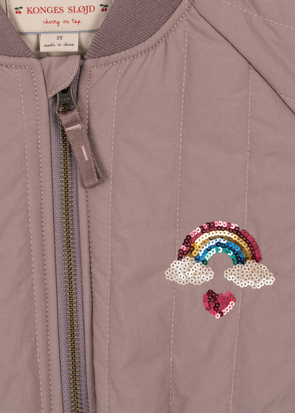 Konges Sløjd Juno Sequin Bomber Winter Jacket | Twilight Mauve