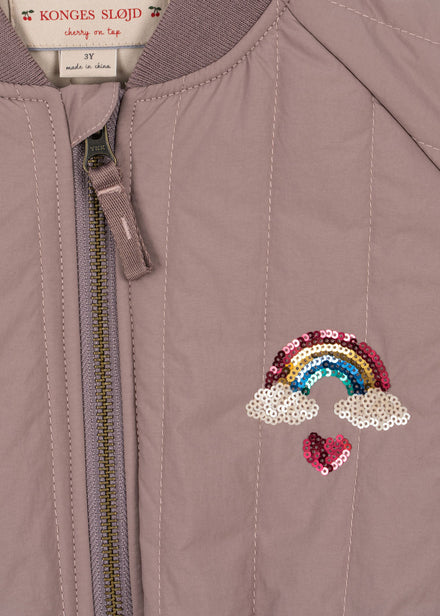 Konges Sløjd Juno Sequin Bomber Winter Jacket | Twilight Mauve
