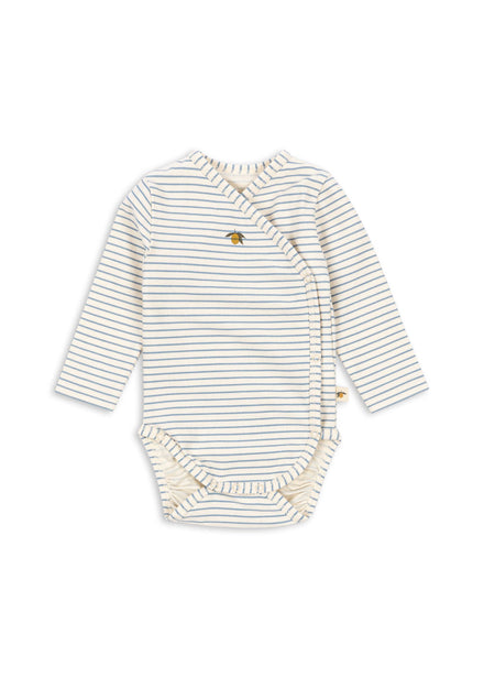 Konges Sløjd Basic Newborn Body Gots | Stripe Bluie