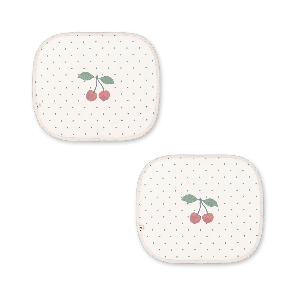 Konges Sløjd 2 Pack Car Sunshade | Navy Dots