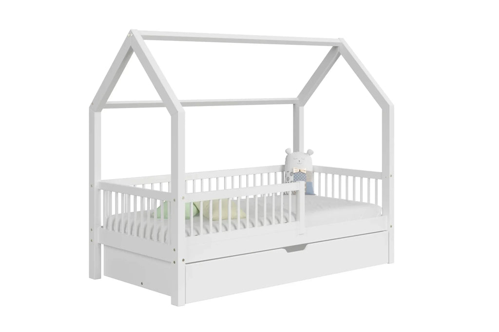 De Gele Flamingo Bed House Rio | Single with drawer for mattress 90x200cm