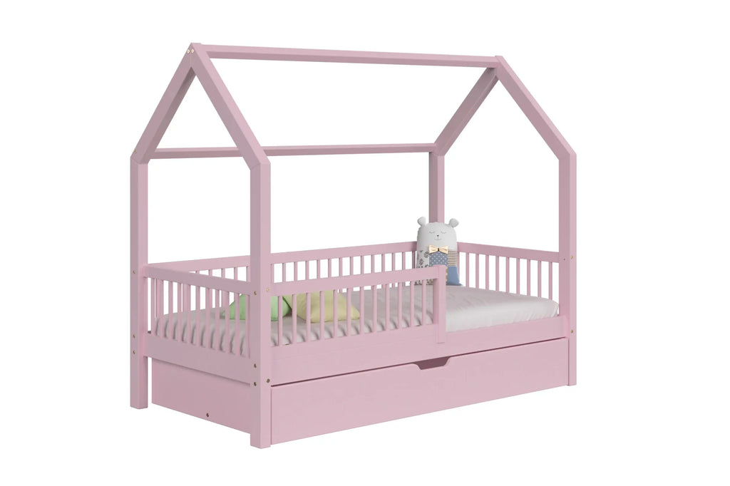 De Gele Flamingo Bed House Rio | Single with drawer for mattress 90x200cm