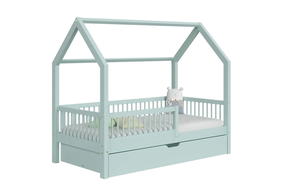 De Gele Flamingo Bed House Rio | Single with drawer for mattress 90x200cm