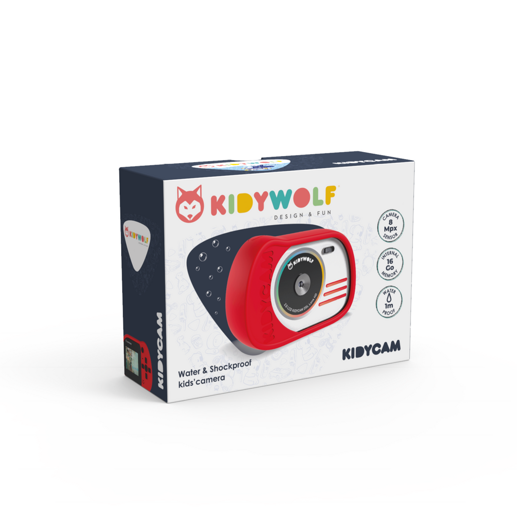 Kidywolf Kidycam Waterproof Action Camera | Red