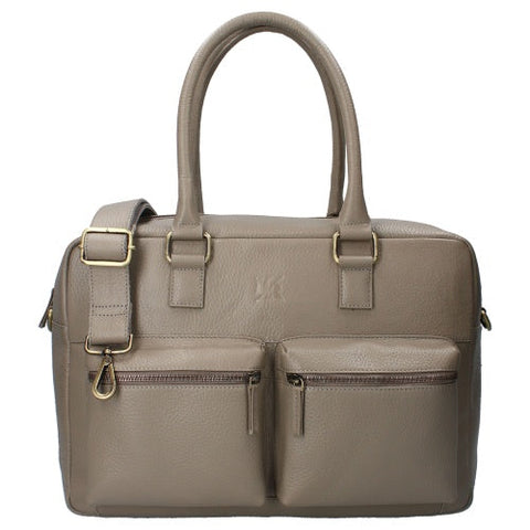 Kidzroom diaper bag backpack | Care Vienna Lovely Leather Taupe