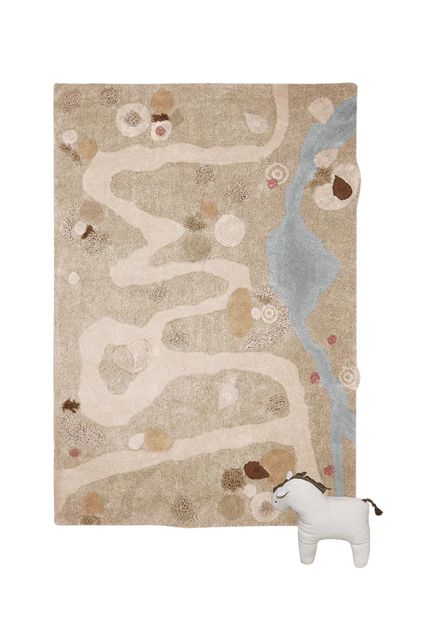 Lorena Canals Machine Washable Reversible Carpet 120x160cm | Path of Nature