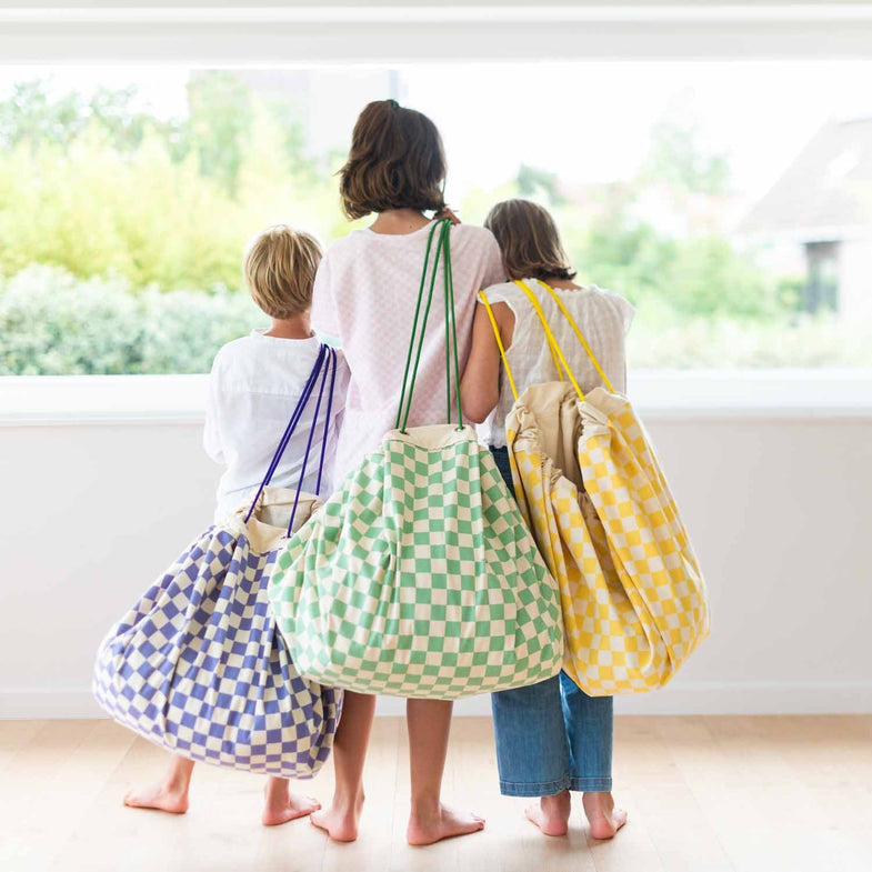 Play and Go Storage bag & Play Mat | Vichy Green