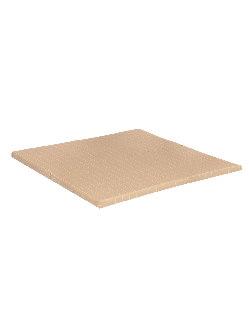 Nobodinoz Foldable Eco Play Mat 100x100x4cm | Taupe Grid