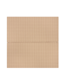 Nobodinoz Foldable Eco Play Mat 100x100x4cm | Taupe Grid