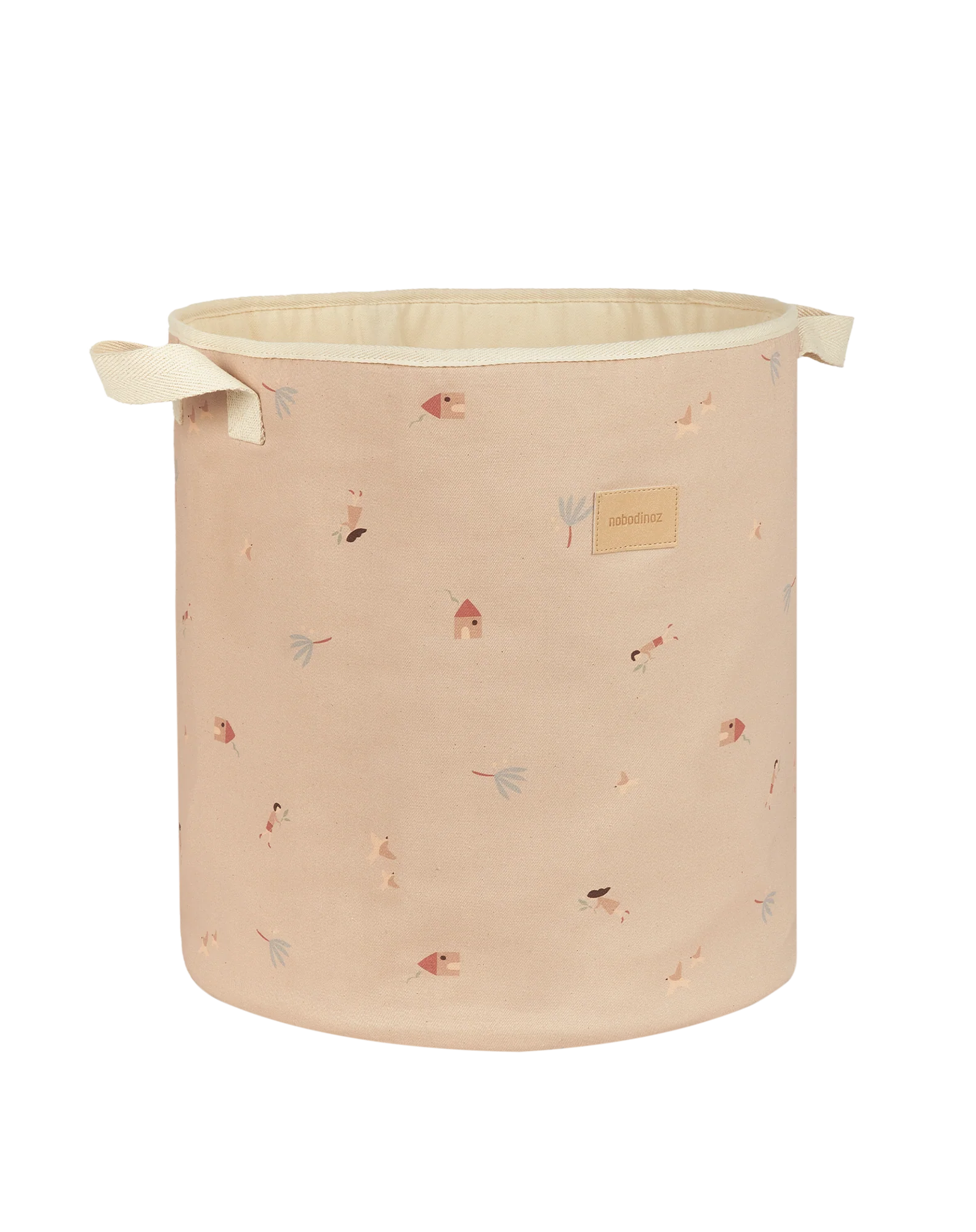 Nobodinoz Storage basket Toybag 41x37x37cm | Pink Sweet Home