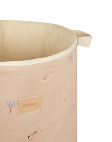 Nobodinoz Storage basket Toybag 41x37x37cm | Pink Sweet Home