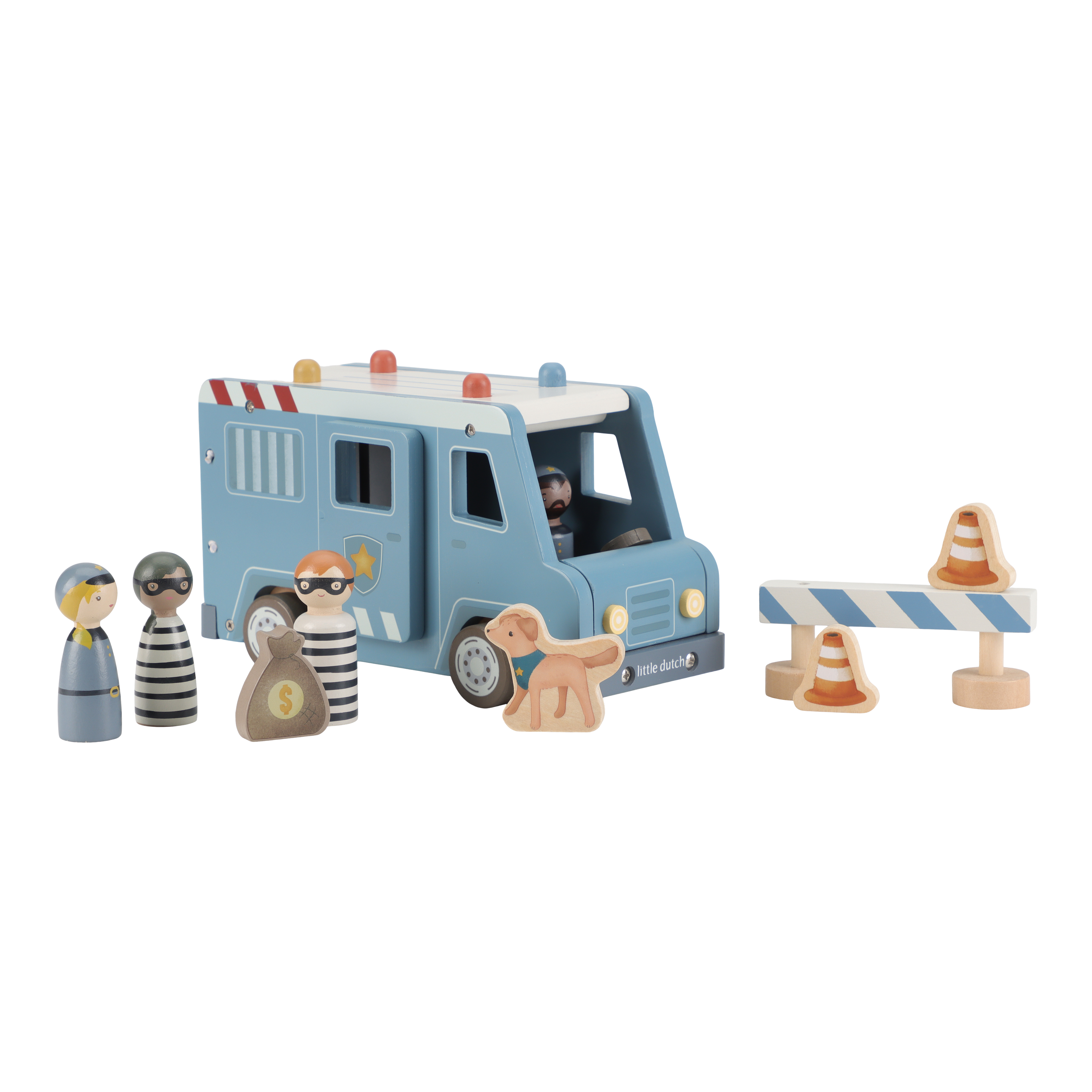 Little Dutch Wooden Police Bus