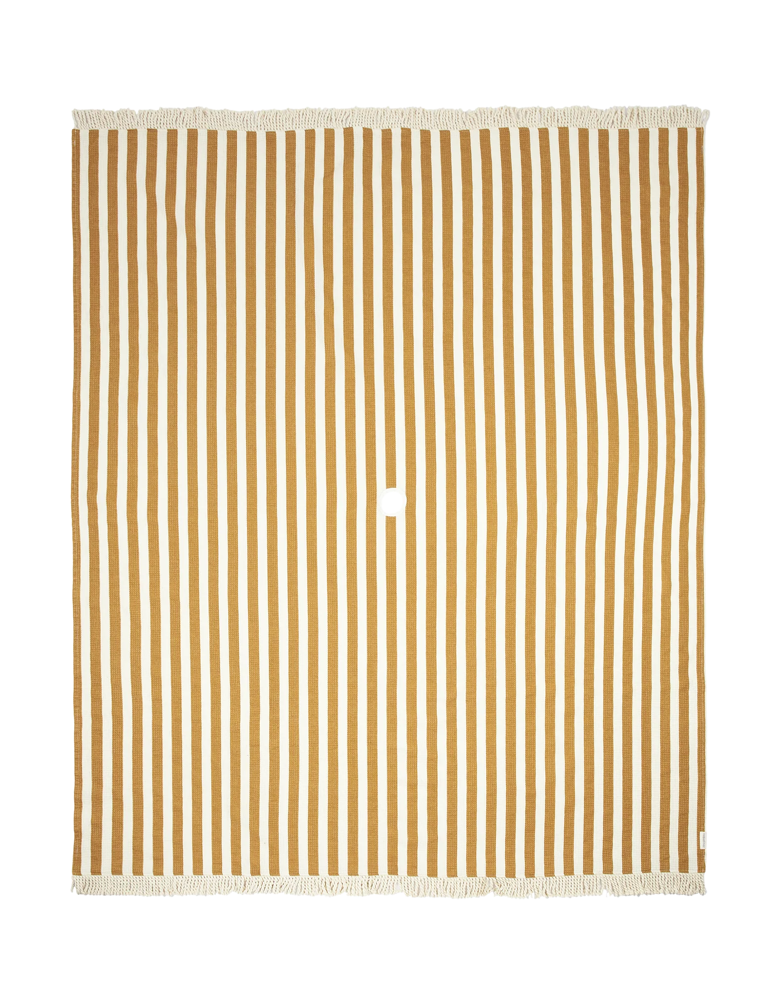 Nobodinoz Portofino Beach Beach Towel XL 146x175cm | Honey Stripes Waffle