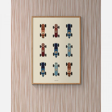 Studio Ditte Poster 50x70cm | Racing cars