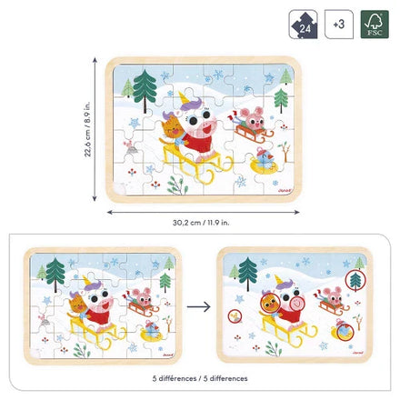 Janod Puzzle 24PCS In The Mountains