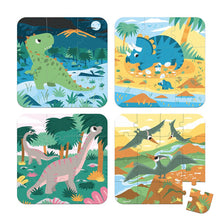 Janod 4 Puzzles Dinosaur 6/9/12/16PCS