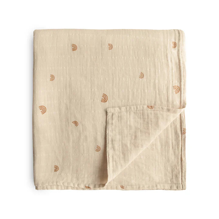 Mushie Muslin Cloth 120x120cm | Rainbow