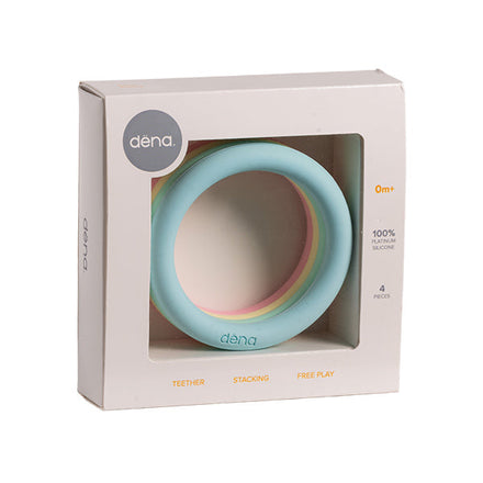 Dëna silicone rings set 4 | Pastel