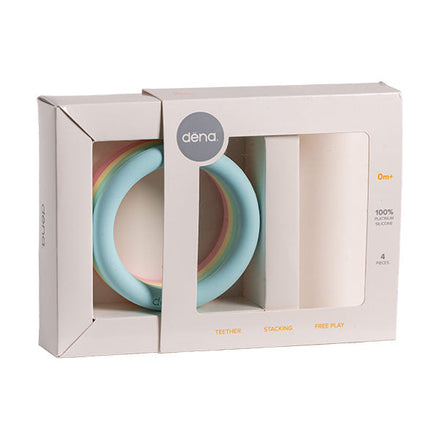 Dëna silicone rings set 4 | Pastel