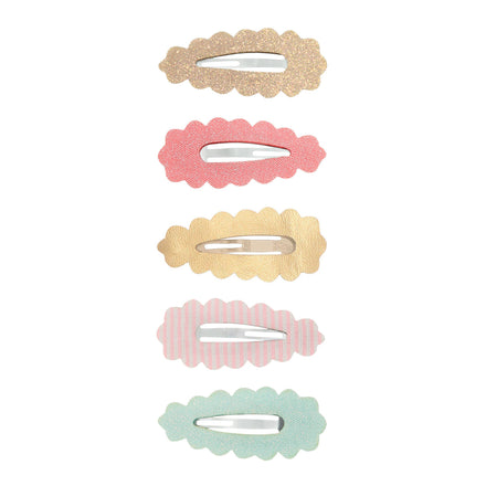 Mimi & Lula Hair Accessories | Scallop Edge Mini Clic Clacs