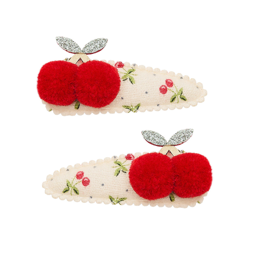 Mimi & Lula Hair Accessories | Pom Pom Cherries Clic Clacs